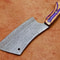 12 Handmade Damascus Steel Chopper Knife Professional Chef Cleaver With Natural Wood Handle 2