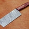 12 Handmade Damascus Steel Chopper Knive Professional Chef Cleaver With Natural Wood Handle 0