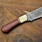 Twist Pattern Damascus Steel Chef Knife Handmade Forged Blade With Walnut Wood Handle 1