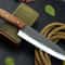 Handcrafted Damascus Chef Knife 13 Twist Pattern Blade Walnut Wood Handle With Micarta Bolster 0