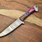 Hand Forged Damascus Steel Chef Knife With Natural Wood Handle 3