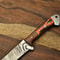 Twist Pattern Damascus Chef Knife With Premium Walnut Handle 3