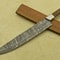 Artisan Twist Damascus Chef Knife With Polished Wood Handle 0