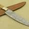 Twist Pattern Damascus Blade Chef Knife With Wooden Handle 0