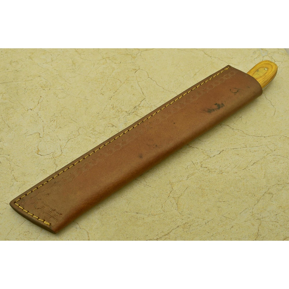 Custom Handmade Damascus Steel Chef Knife With Hardwood Handle 4