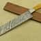 Custom Handmade Damascus Steel Chef Knife With Hardwood Handle 0