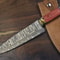 Handcrafted Damascus Chef Knife With Natural Walnut Handle 0
