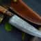 Premium Twist Damascus Chef Knife With Durable Wooden Handle 0