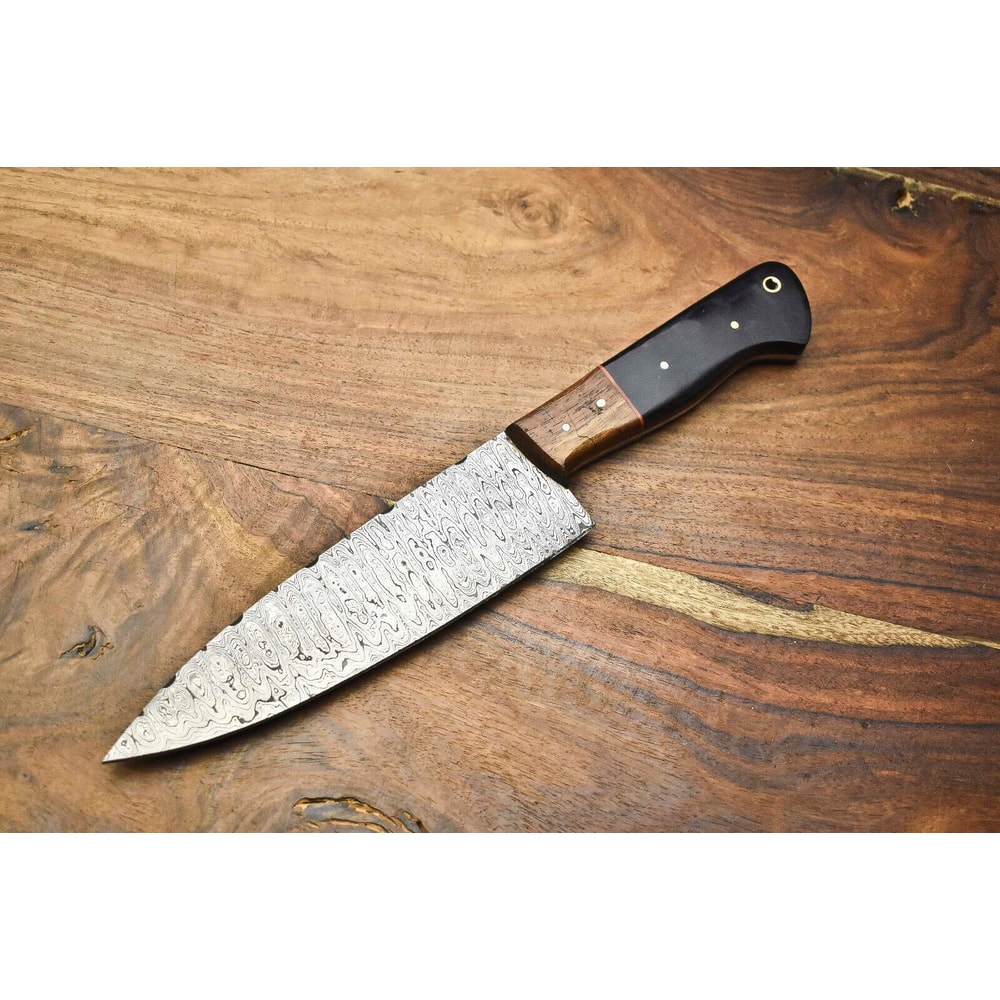 384Layer Handmade Damascus Steel Chef Knife Full Tang Forged Kitchen Knife Gift 0