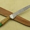 Custom Handmade Forged Damascus Steel Fillet Knife 12 Full Tang Chef Knife With Pakka Wood 3