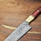 Custom Damascus Steel Kitchen Knife Handcrafted Full Tang Chef Outdoor Knife 2