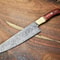 Custom Damascus Steel Kitchen Knife Handcrafted Full Tang Chef Outdoor Knife 0
