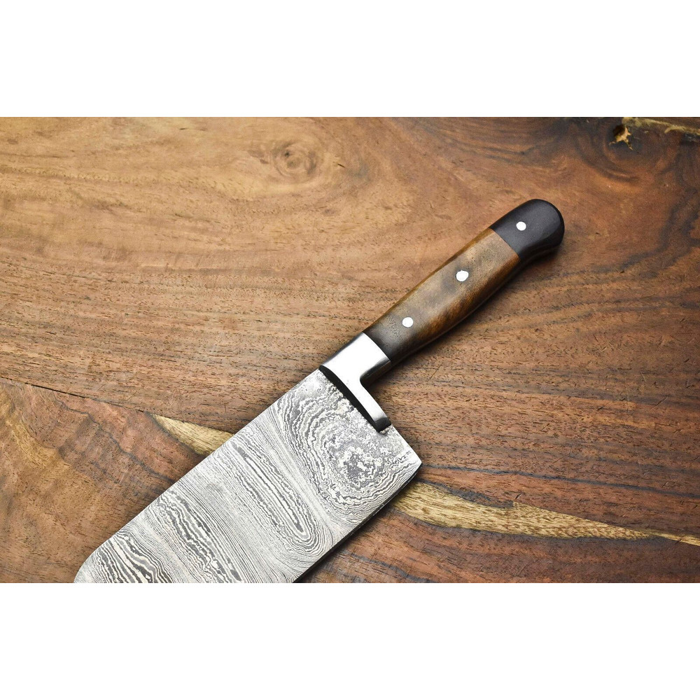 Premium Handmade Damascus Chef Knife  Full Tang Blade For Kitchen Or Camping Use 2