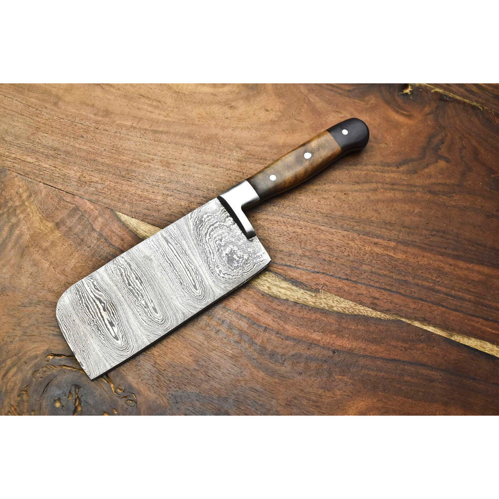 Premium Handmade Damascus Chef Knife  Full Tang Blade For Kitchen Or Camping Use 0