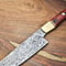 12 Handmade Damascus Fillet Knife Forged Full Tang Blade Steel Bolster Handle 1