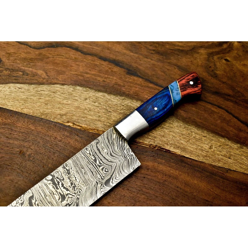 Custom Damascus Steel Chef Knife 512Layer Forged Fillet Knife With Pakka Handle 1