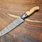 Artisan Forged Damascus Steel Knife Chef Fillet Knife With Polished Pakka Wood Handle 0