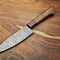 Professional Damascus Fillet Knife Handmade Full Tang Chef Knife Gift For Him 0