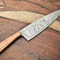 Custom Forged Chef Knife Handmade Damascus Steel Fillet Knife With Steel Bolster 3