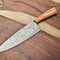 Custom Forged Chef Knife Handmade Damascus Steel Fillet Knife With Steel Bolster 0