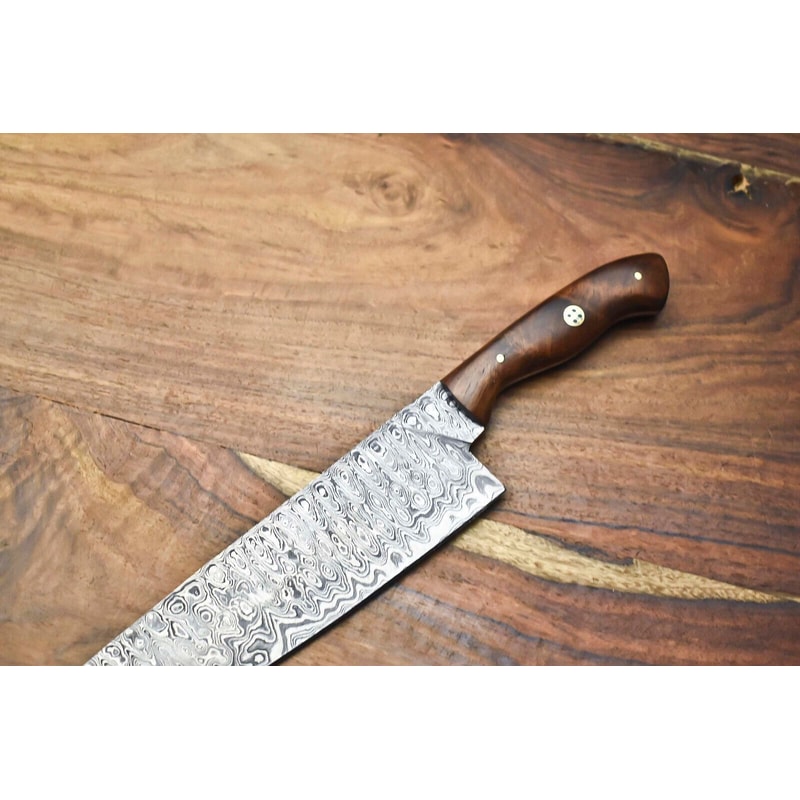 Mastercrafted Damascus Steel Chef Knife Hand Forged Fillet Knife For Kitchen Outdoor Use 1