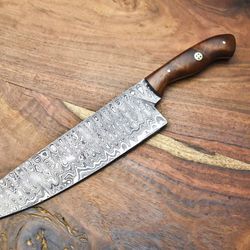 mastercrafted damascus steel chef knife | hand forged fillet knife for kitchen & outdoor use