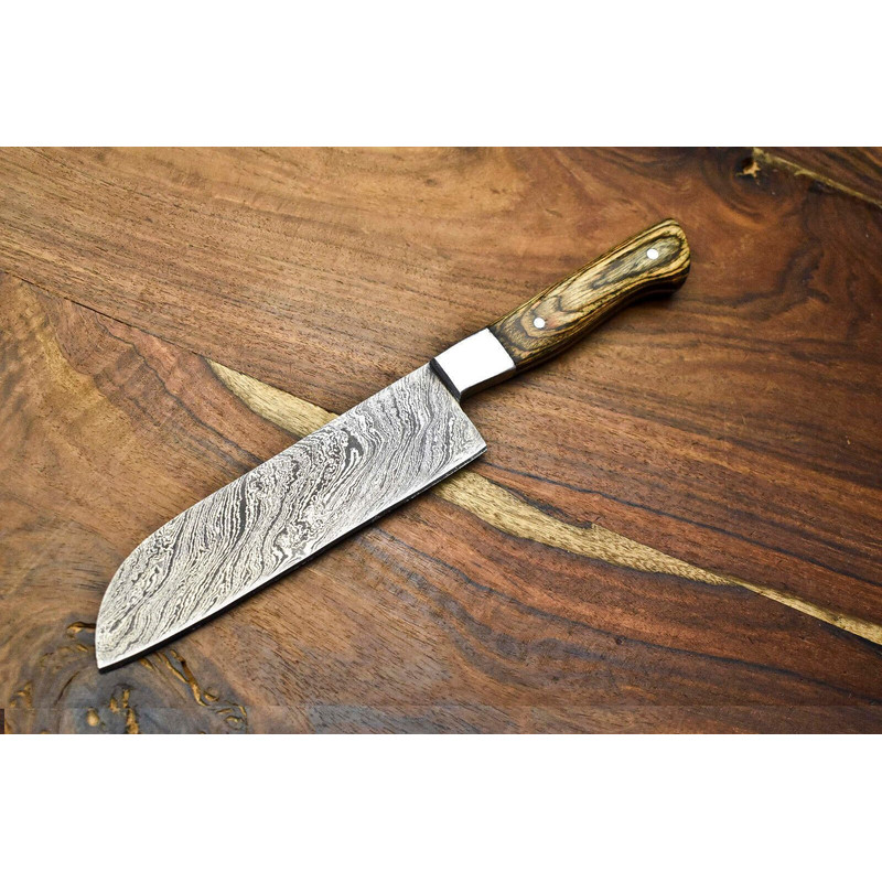 Beautiful Hand Forged Damascus Fillet Knife  Full Tang Kitchen Knife 12 Overall Length 0