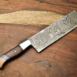 artisan handmade damascus steel knife | premium fillet & chef knife with steel bolster