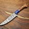 Luxury Damascus Fillet Knife 512Layer Forged Blade With Polished Pakka Wood Handle 0