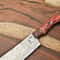 Custom Forged Damascus Kitchen Knife Elegant Fillet Knife With Ergonomic Wood Handle 1