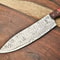 Custom Forged Damascus Kitchen Knife Elegant Fillet Knife With Ergonomic Wood Handle 2
