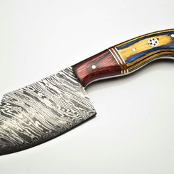 traditional handmade damascus chef knife | 512-layer full tang fillet knife with pakka handle