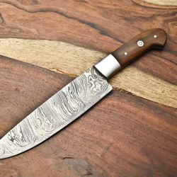 custom forged damascus steel fillet knife | handmade chef knife with premium pakka handle