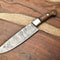 Custom Forged Damascus Steel Fillet Knife Handmade Chef Knife With Premium Pakka Handle 0