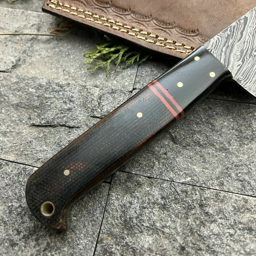 Authentic Damascus Steel Fillet Knife  12 Handmade Chef Knife With Full Tang Design 3