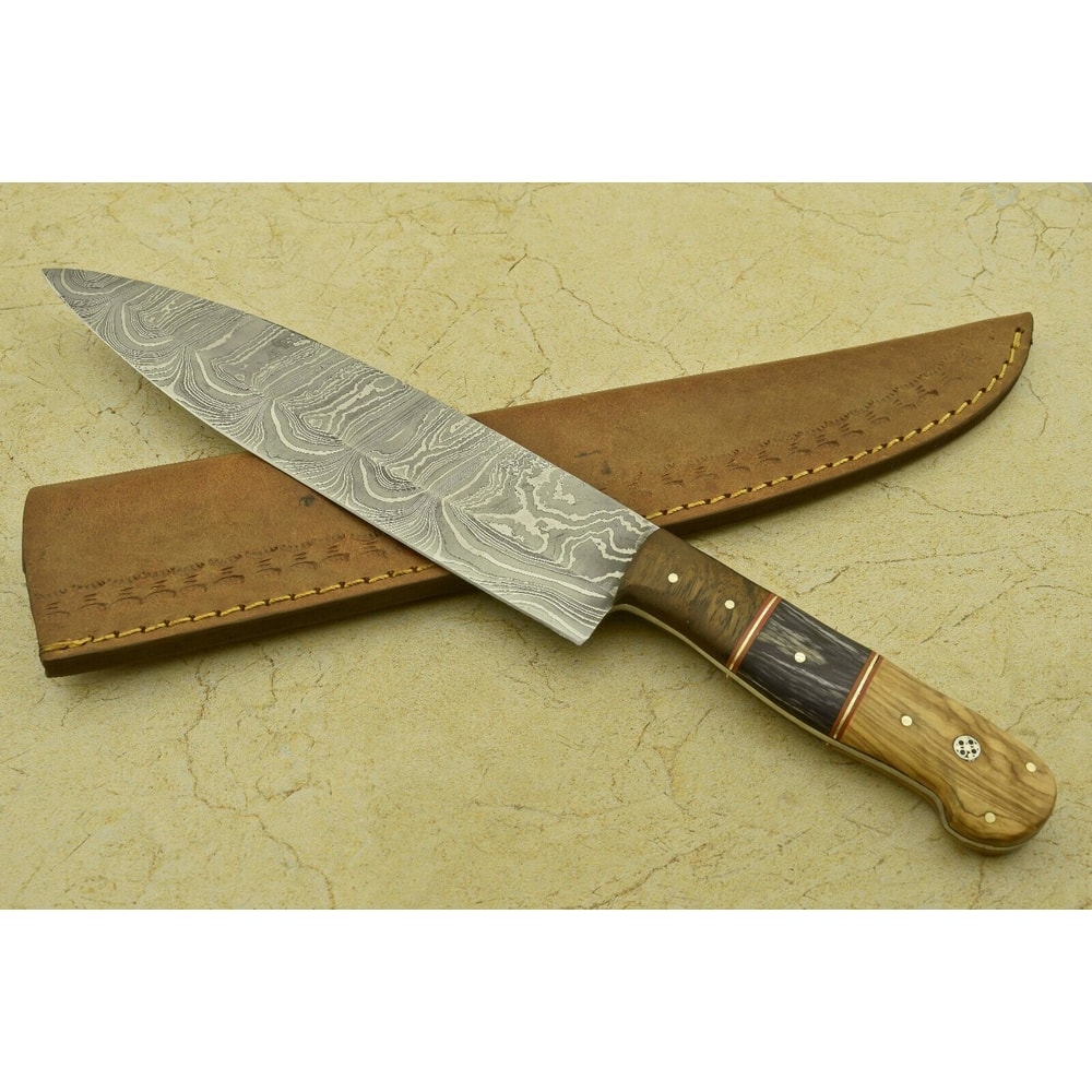 Handmade Damascus Fillet Knife Forged 512Layer Blade With Wooden Handle 3