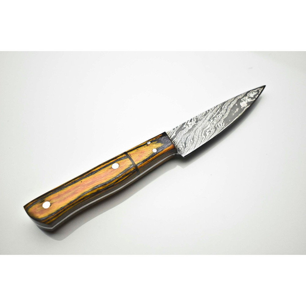 Luxury Damascus Steel Fillet Knife  Handmade 12Inch Chef Knife With Pakka Wood Grip 3