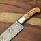 Master Forged Damascus Fillet Knife 512Layer Blade With Polished Wooden Handle 1