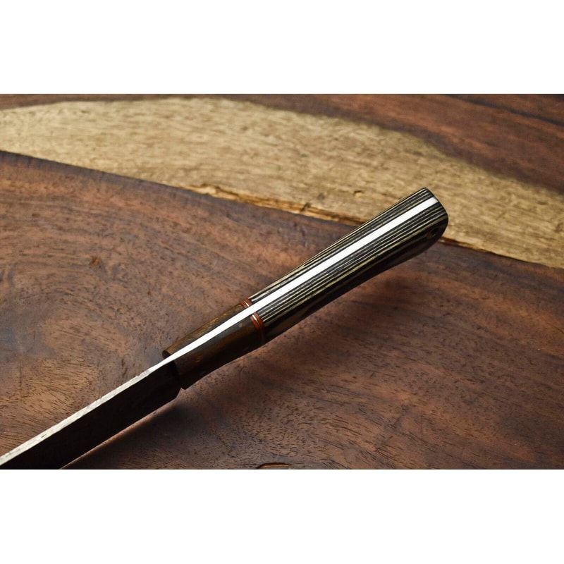 Hand Forged Damascus Knife Fillet Chef Knife With Ergonomic Handle Design 4