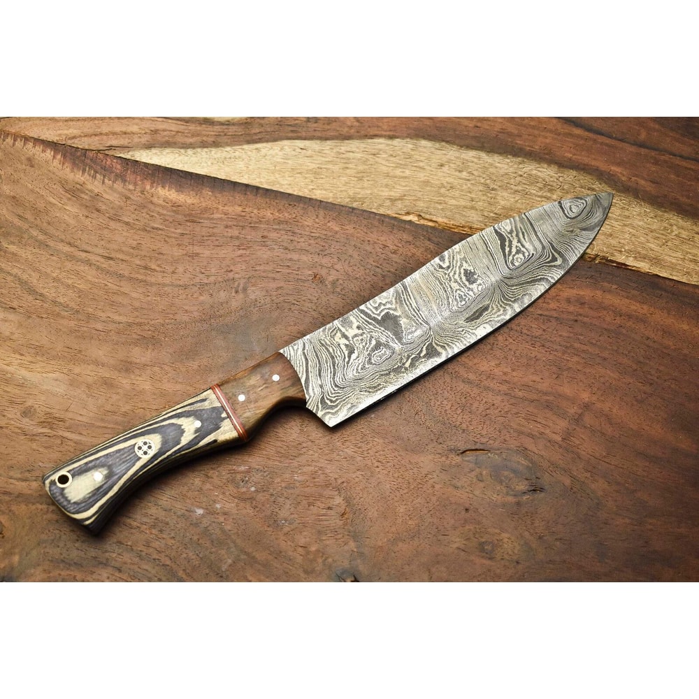 Hand Forged Damascus Knife Fillet Chef Knife With Ergonomic Handle Design 2