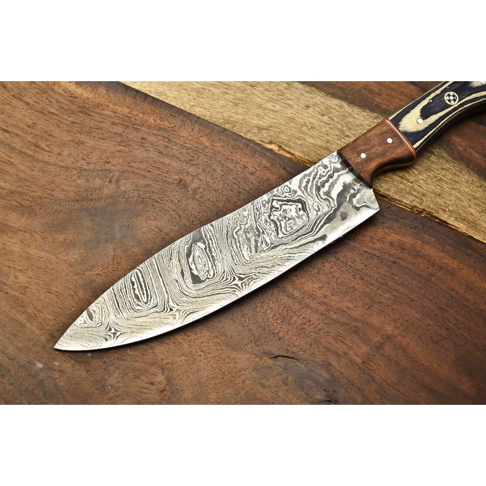 Hand Forged Damascus Knife Fillet Chef Knife With Ergonomic Handle Design 3