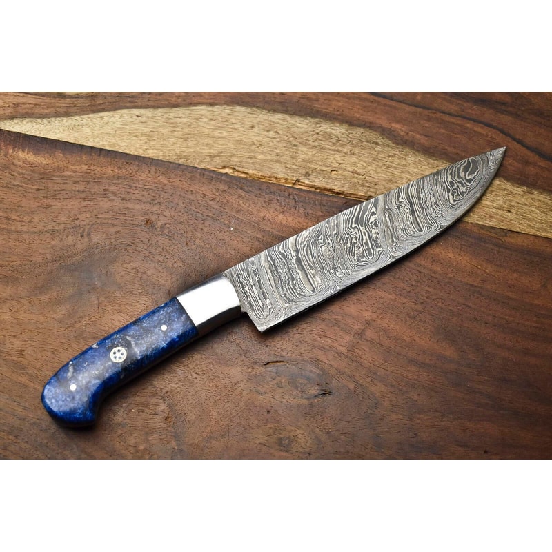 Traditional Handmade Damascus Steel Knife Forged Fillet Blade For Culinary Precision 3
