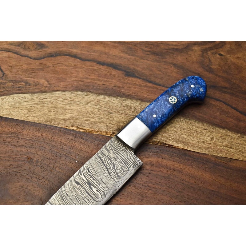 Traditional Handmade Damascus Steel Knife Forged Fillet Blade For Culinary Precision 1