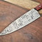 Hand Forged Damascus Steel Knife 12 Full Tang Fillet Knife For Kitchen Outdoor Use 2