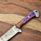 Handmade Chef Knife Forged Damascus Steel Fillet Knife With Steel Bolster 1