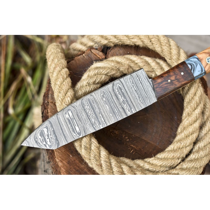Razor Sharp Damascus Fillet Knife Handmade Forged Chef Knife For Precision Cutting 2
