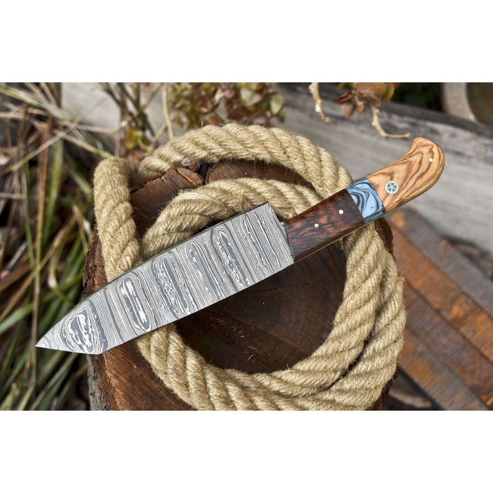 Razor Sharp Damascus Fillet Knife Handmade Forged Chef Knife For Precision Cutting 3