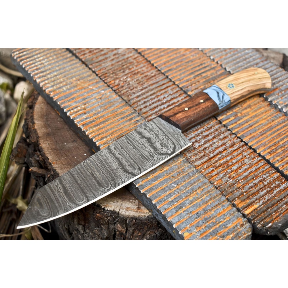 Razor Sharp Damascus Fillet Knife Handmade Forged Chef Knife For Precision Cutting 0