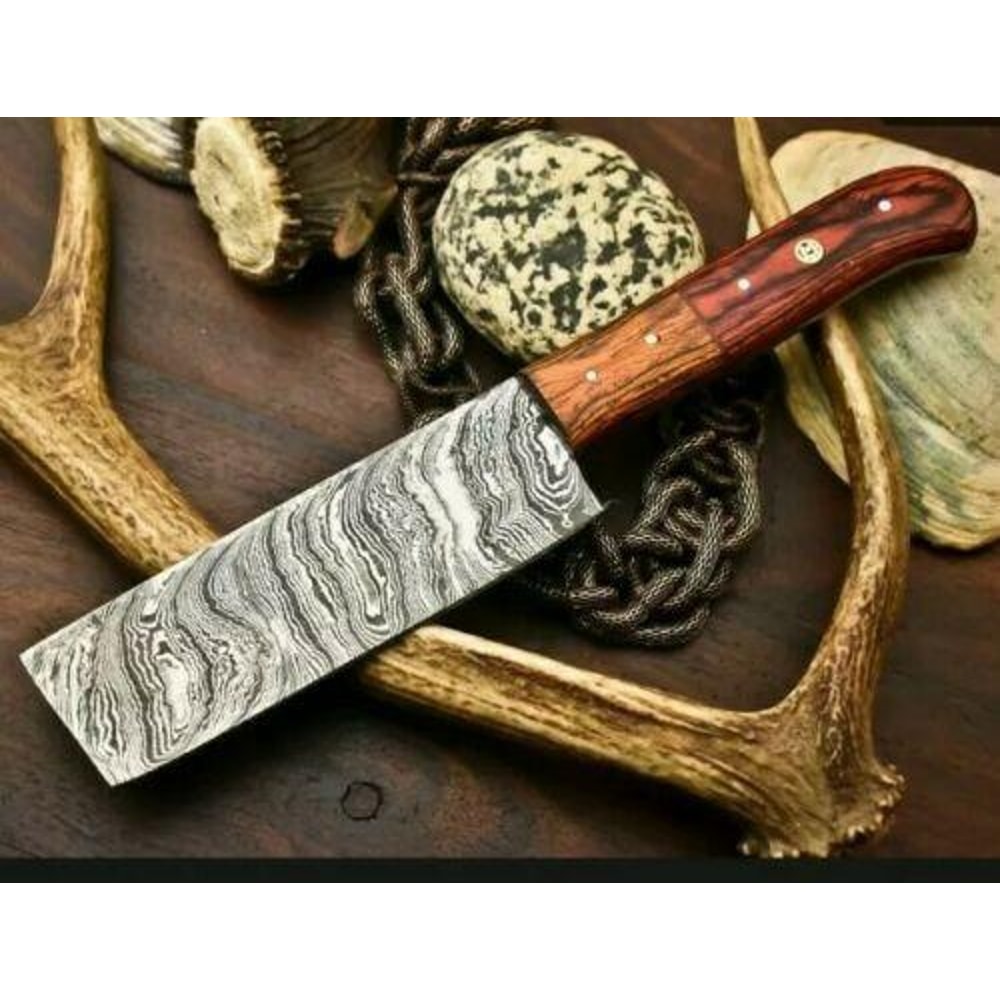 Professional Damascus Chef Knife Handmade Fillet Knife With 4mm Thick Forged Blade 0