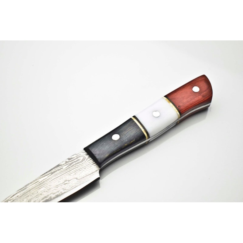 Handmade Damascus Steel Fillet Knife Full Tang Kitchen Knife 12Inch Overall 1